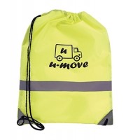 High Visibility Reflective Drawstring Bag High Visibility Reflective Drawstring Bag
