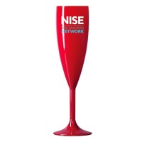 Polycarbonate Red Champagne Flute Polycarbonate Red Champagne Flute