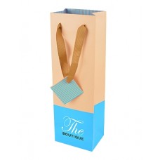 Bordeaux Laminated Paper Wine Bag