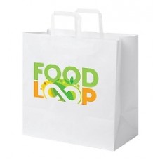 Extra Large Kraft Paper Flat Handled Paper Bag