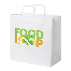 Extra Large Kraft Paper Flat Handled Paper Bag