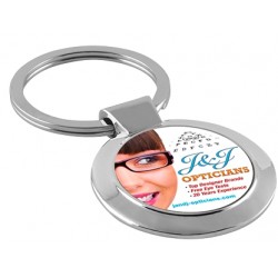 Polished Chrome Keyring 