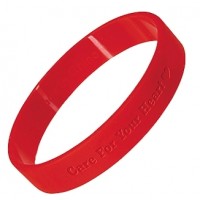  Debossed Silicone Wristbands 