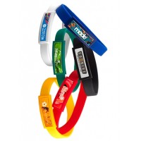  Domed Silicone Wristbands 