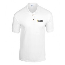 DryBlend Jersey Knit Polo - White