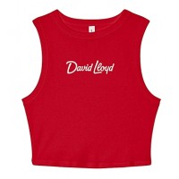 Womens Micro Rib Muscle Cropped Vest