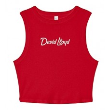 Womens Micro Rib Muscle Cropped Vest