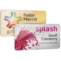 Full Colour Metal Name Badge 
